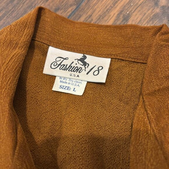 Fashion 18 size Large Neutral Brown Lagenlook Flowy Lightweight Jacket - Picture 4 of 6